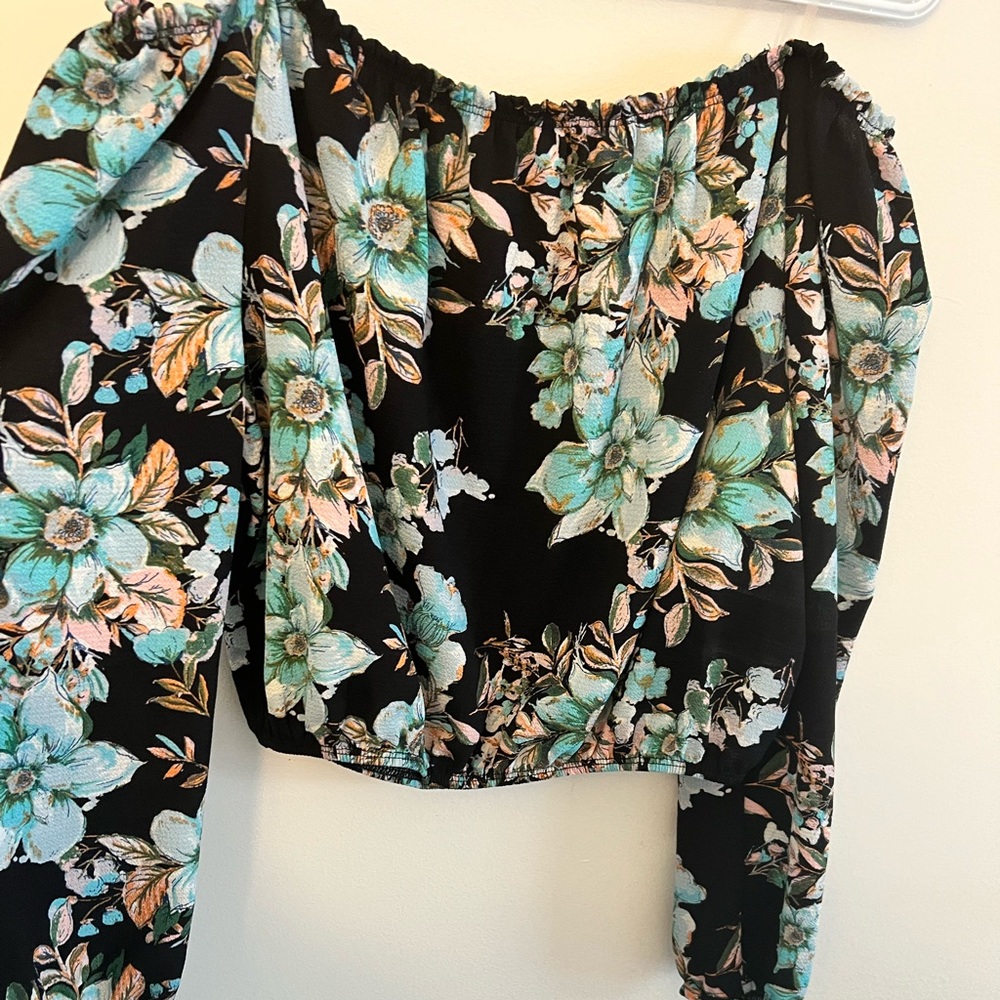 Large Tropical Crop Top